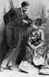 Maurice Barrymore & Emily Rigl in Pique (1875)-Photo-B&W-Resized.jpg (78032 bytes)