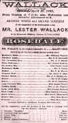 Rosedale Playbill from Boston Museum iwth Lester Wallack, Joseph Haworth & Miriam O'Leary-tinted-Resized.jpg (194804 bytes)