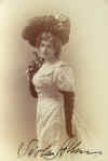 Viola Allen-studio photo with white dress & black hat & gloves-tinted-Resized.jpg (83043 bytes)